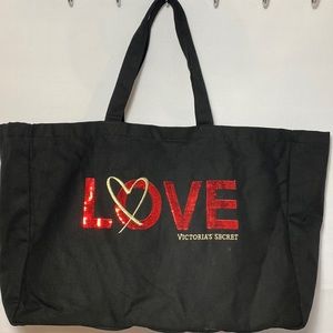 Victoria’s Secret LOVE black large tote